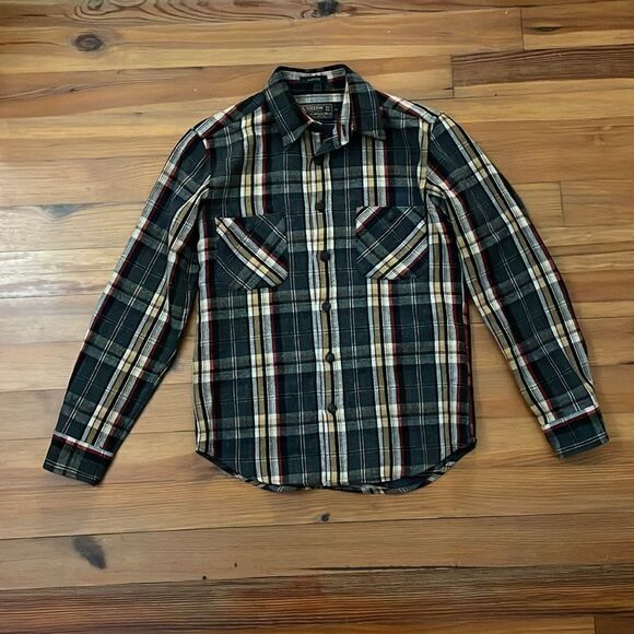 Pendleton Weston Pawpine Black Plaid Wool Button Up Shirt Mens Size Small - Picture 4 of 11